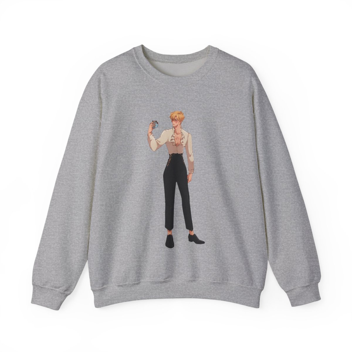 Heroes Don't Get Happy Endings Heavyweight Sweatshirt | Rebecca Yarros - alternate angle 5, merchandise